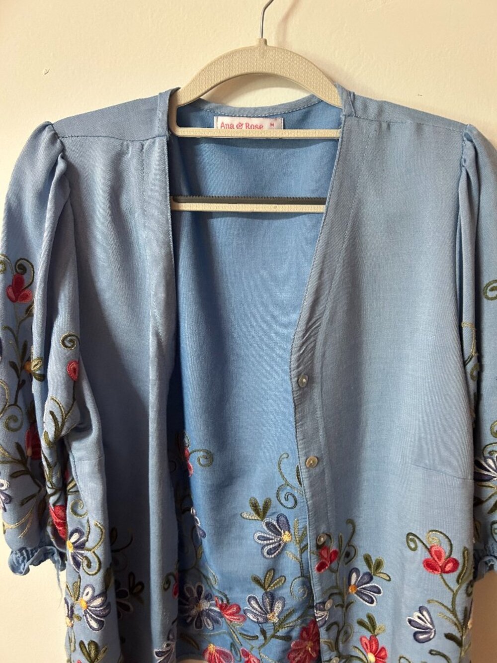 Ana & Rose Embroidered Cardigan | Women's Medium
